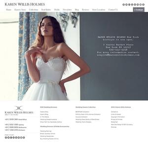 #Ecommerce #website #design based on #flexeshoppingcart. Exquisite #website #design coupled with an effective #search #engine #optimisation strategy have helped put Karen Willis Holmes well ahead of other Bridal Companies on the online stage in Australia.